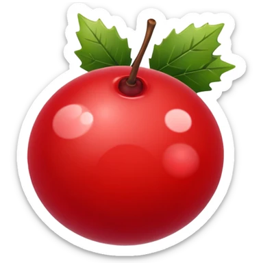 christmas berries sticker