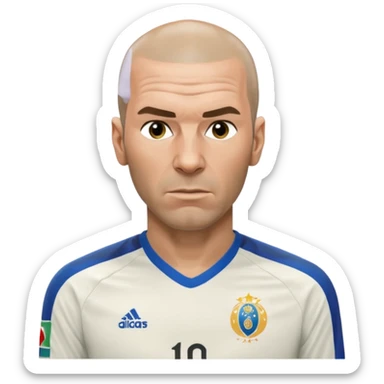 Zinedine zidane 2006 world cup final sticker