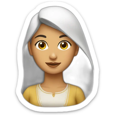 young-persian-woman-in-italy sticker