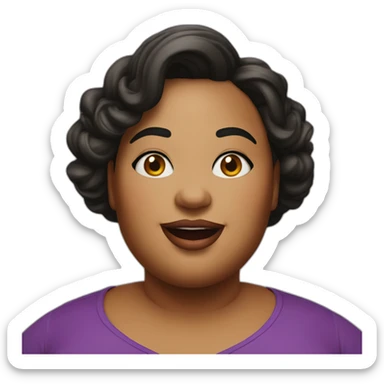 da'vine joy randolph actress portrait fat sticker