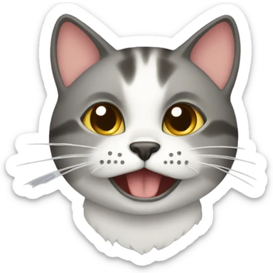 cat on a workshop sticker