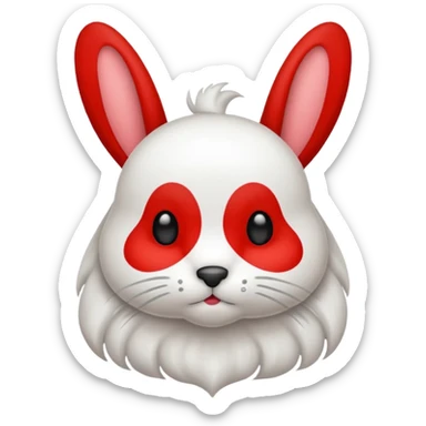 Conejo con un lazo sticker