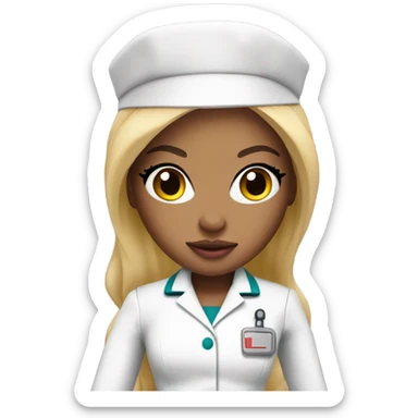 Bratz doll nurse  sticker