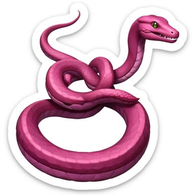 Ekans-Salazzle-Pokémon-Fakémon-hybrid-creature (full body)  sticker