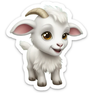 Baby goat sticker