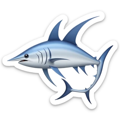 a swordfish sticker