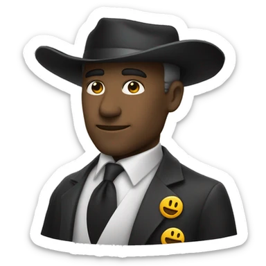 Juste un chapeau noir sens personne  sticker
