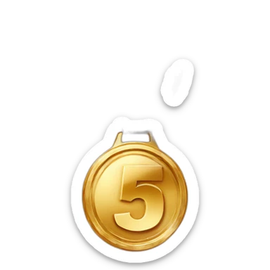 Medal 5th place medal sticker