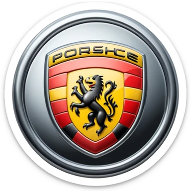 Porsche logo sticker