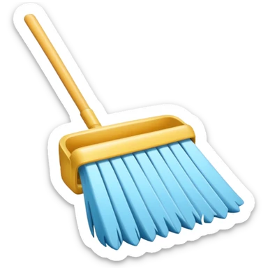 bata para limpieza + solo, sin persona sticker