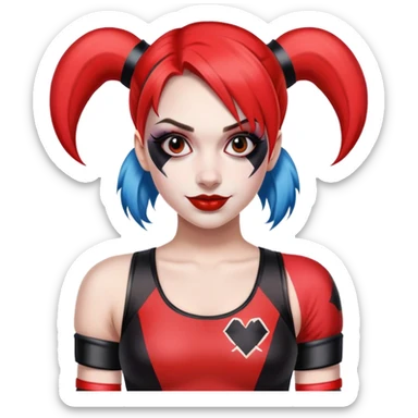 Harley Quinn Roller Derby sticker