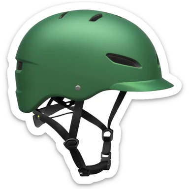 green bike helmet sticker
