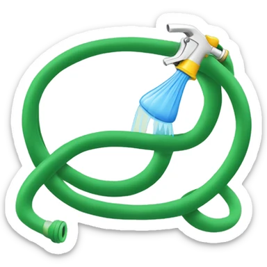 simple garden hose watering sticker