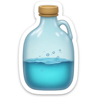 Bouteille d'eau sticker