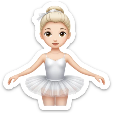 ballerina in tutu sticker