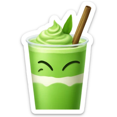 Matcha drink sticker