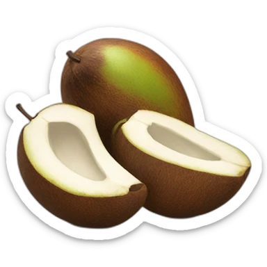 coco (the fruit) split in half sticker