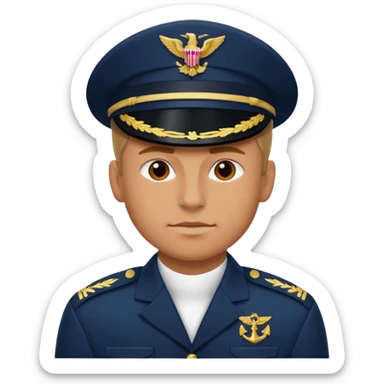 a big powerful fighter of the navy sticker