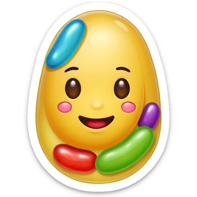 Jelly bean sticker
