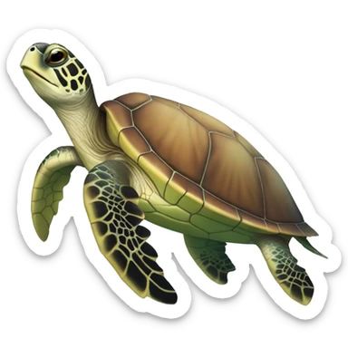 Sea turtle sticker