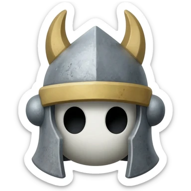 The knight head from hollow knight sticker