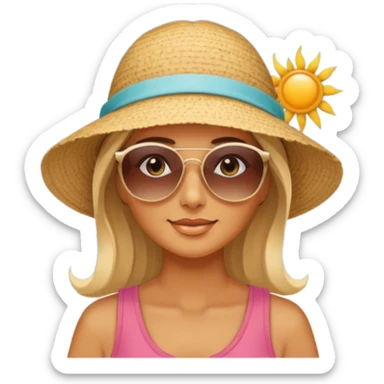 Coastal Town woman sticker