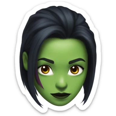 Gamora face sticker