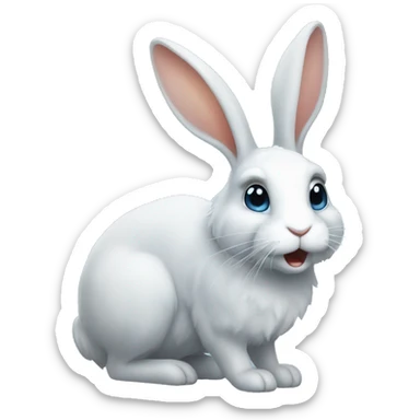 rabbit patronus sticker
