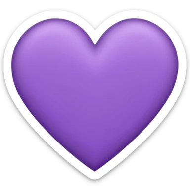  paper with Hand-drawn purple heart contur sticker