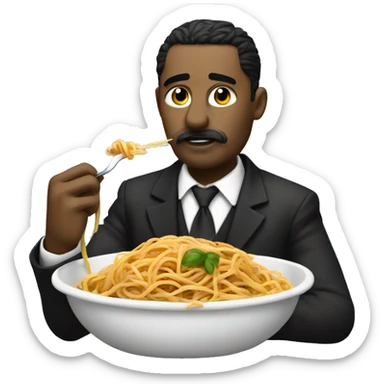 Mafia in the Tank eating Spaghetti sticker