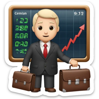 Worm stock market  sticker