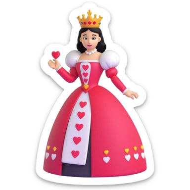 Queen of Hearts from Alice in Wonderland sticker