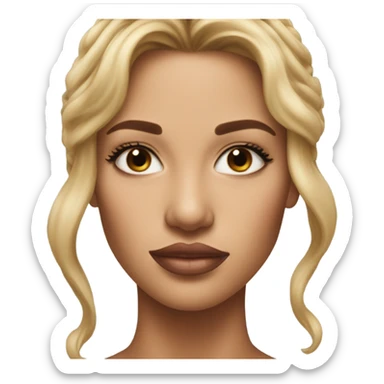 jawline woman sticker