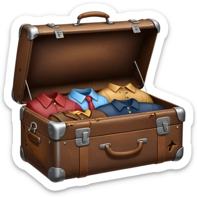 Suitcase with a human bodies inside  sticker