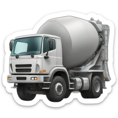 concrete-mixer truck sticker