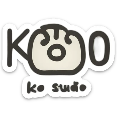 Text saying Koto Studio sticker