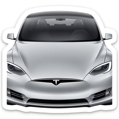 Tesla Model S - Tesla (Model Year: 2022) (Iconic colour: Silver) sticker