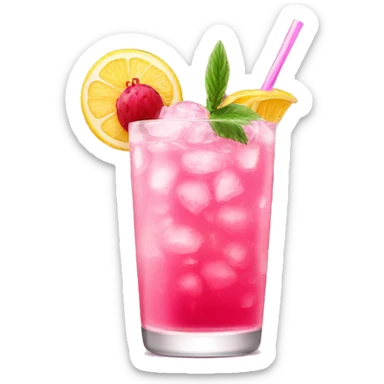 pink rabbits cocktail sticker