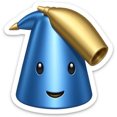 Corno francese blu sticker