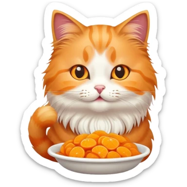 eat food cat sticker