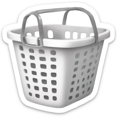 Laundry basket white  sticker