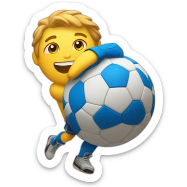 handball with a smile sticker
