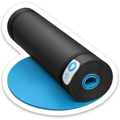 Yoga Mat black sticker