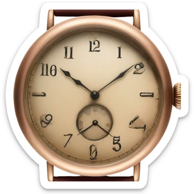 old rose colored watch sticker