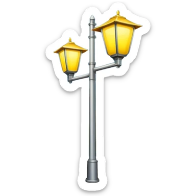 chinese streetlight, with highway sticker