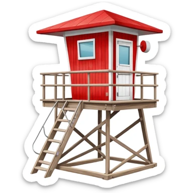 lifeguard station sticker