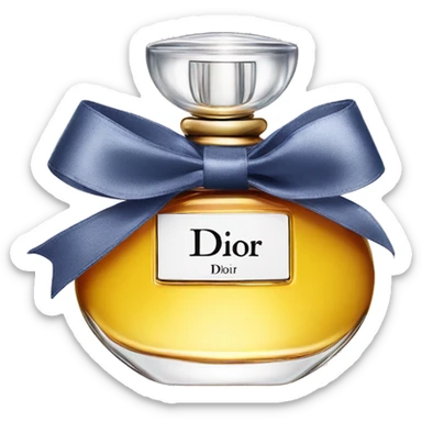 Dior perfume with bow sticker