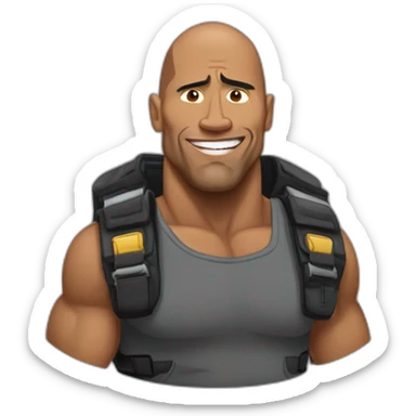 The Rock qui hausse le sourcil sticker