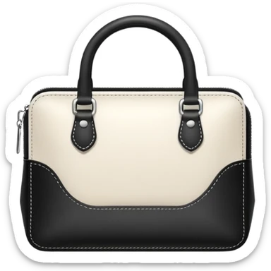 white purse sticker