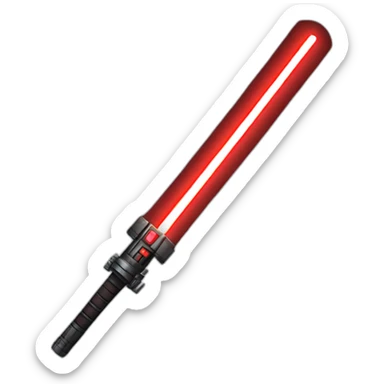 Red lightsaber sticker
